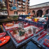 Leeds station pontoon